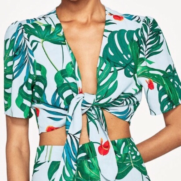 Zara Other - Zara tropical palm set